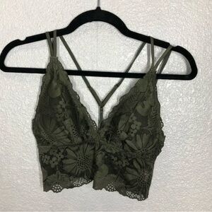 Aerie Olive Lace Bralette